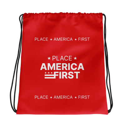 America First Drawstring Bag
