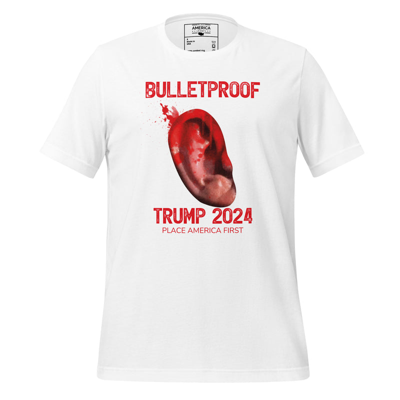 Bulletproof Ear White Tee